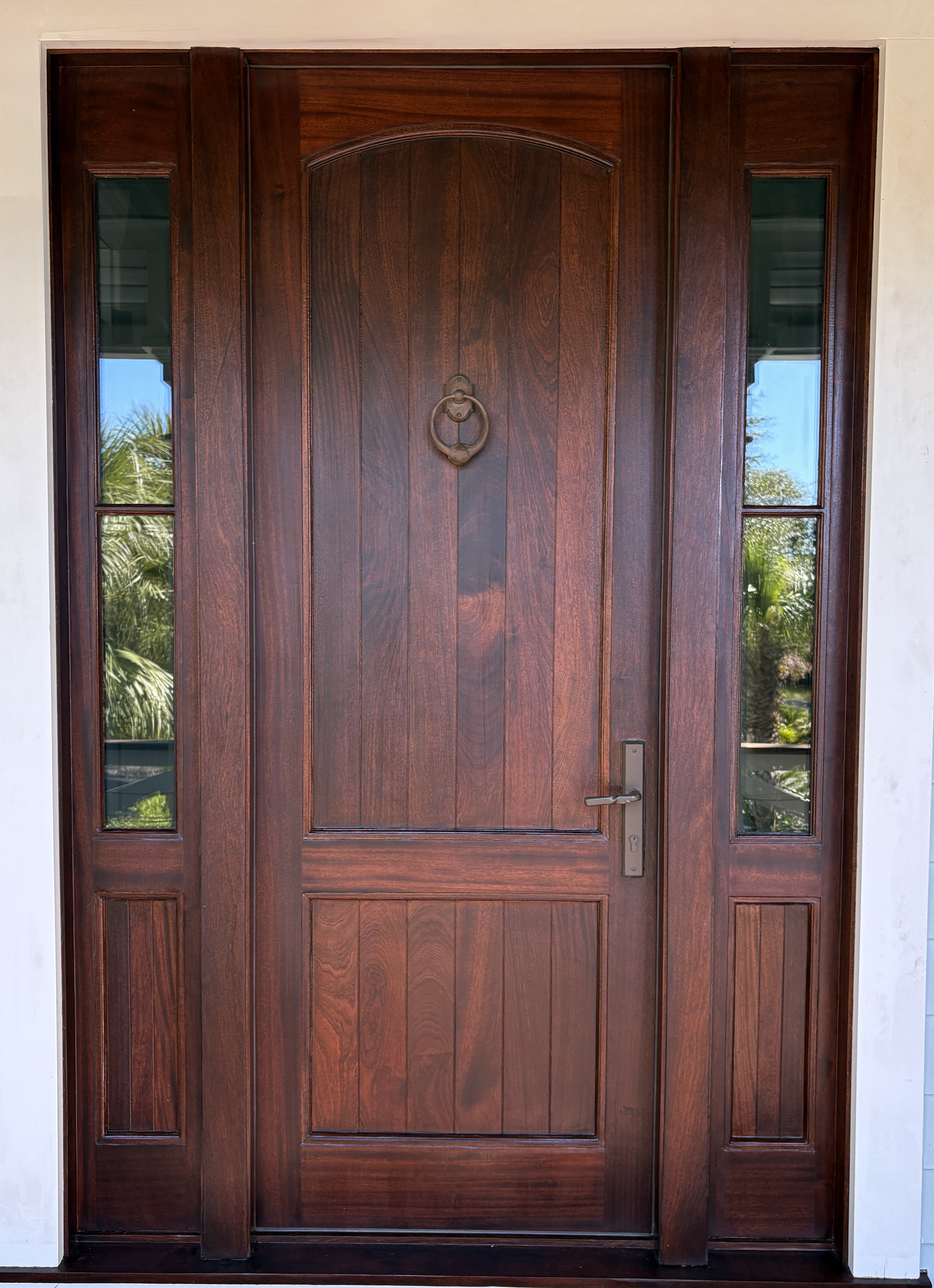 Beautifully refinished door with premium protective finish